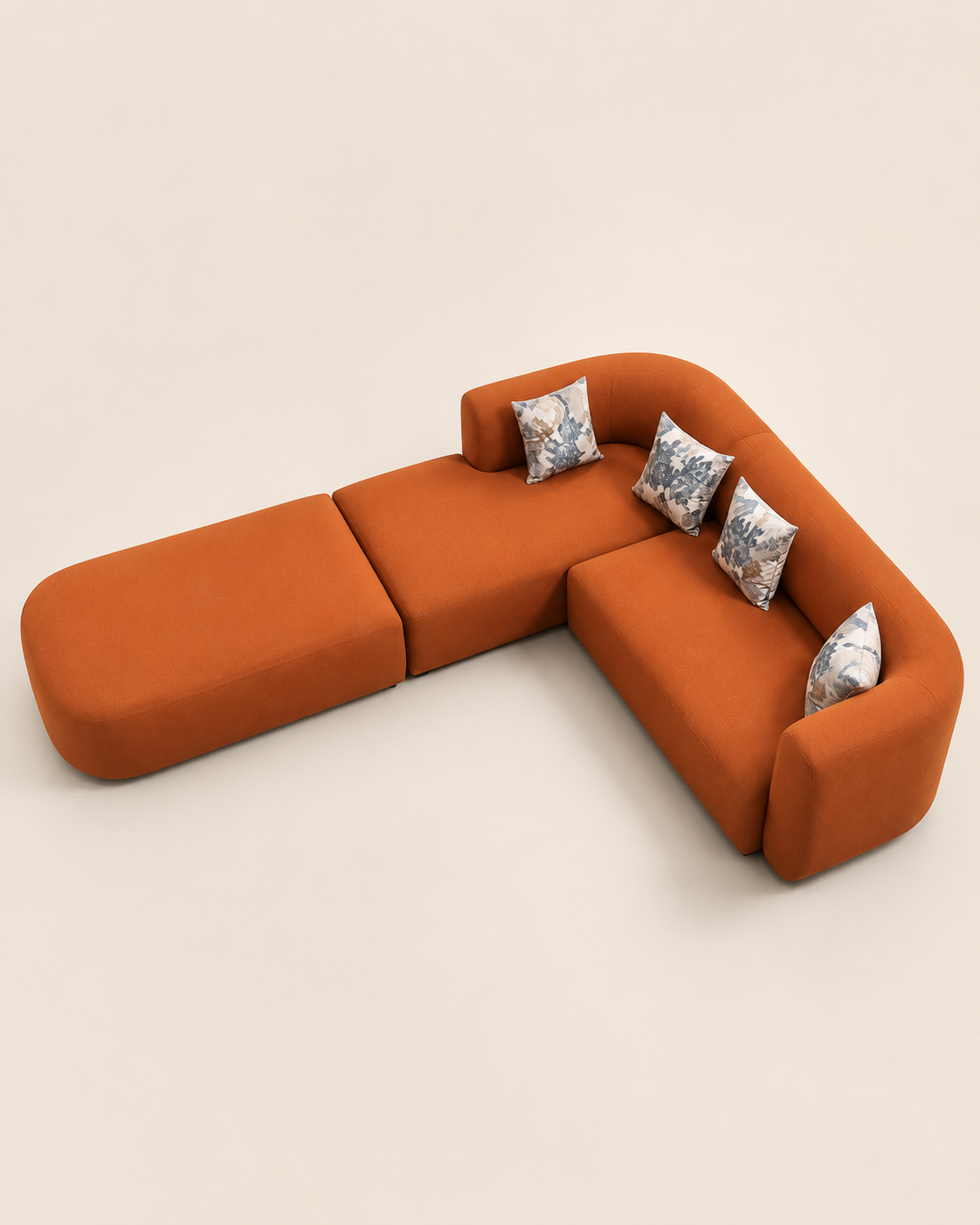 7 Seater Sectional Sofa — handcrafted African furniture by The MI Interiors  in Kenya (view 3)