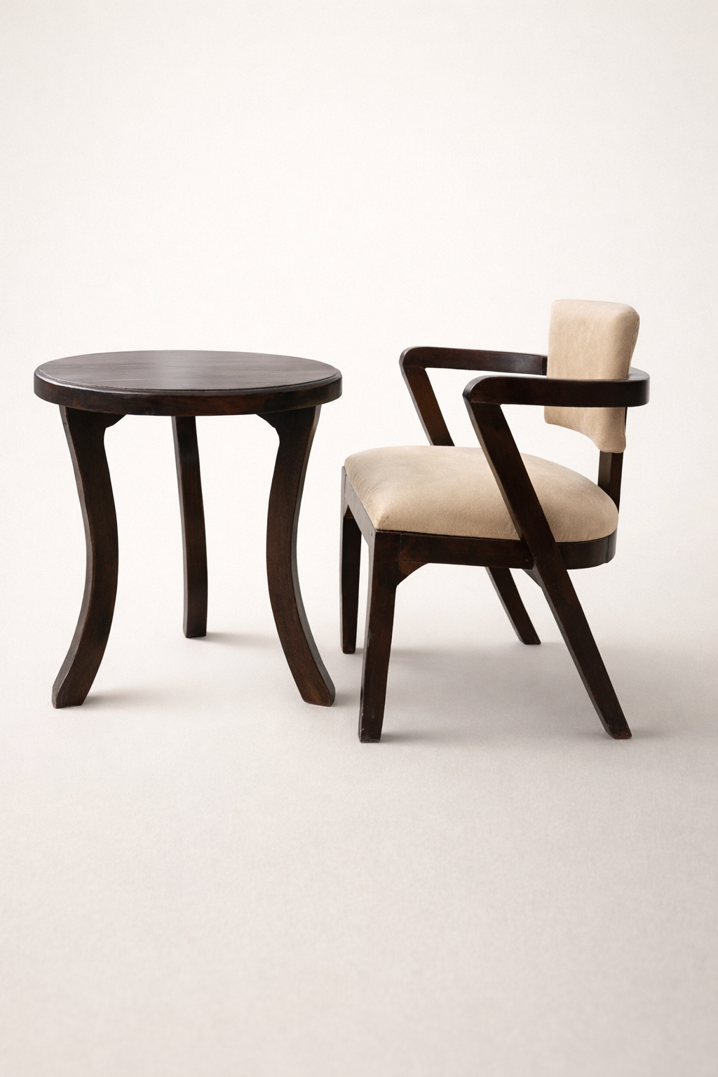 Seat + Table Maridadi Ensemble — handcrafted African furniture by Sue Woodland furniture in Kenya