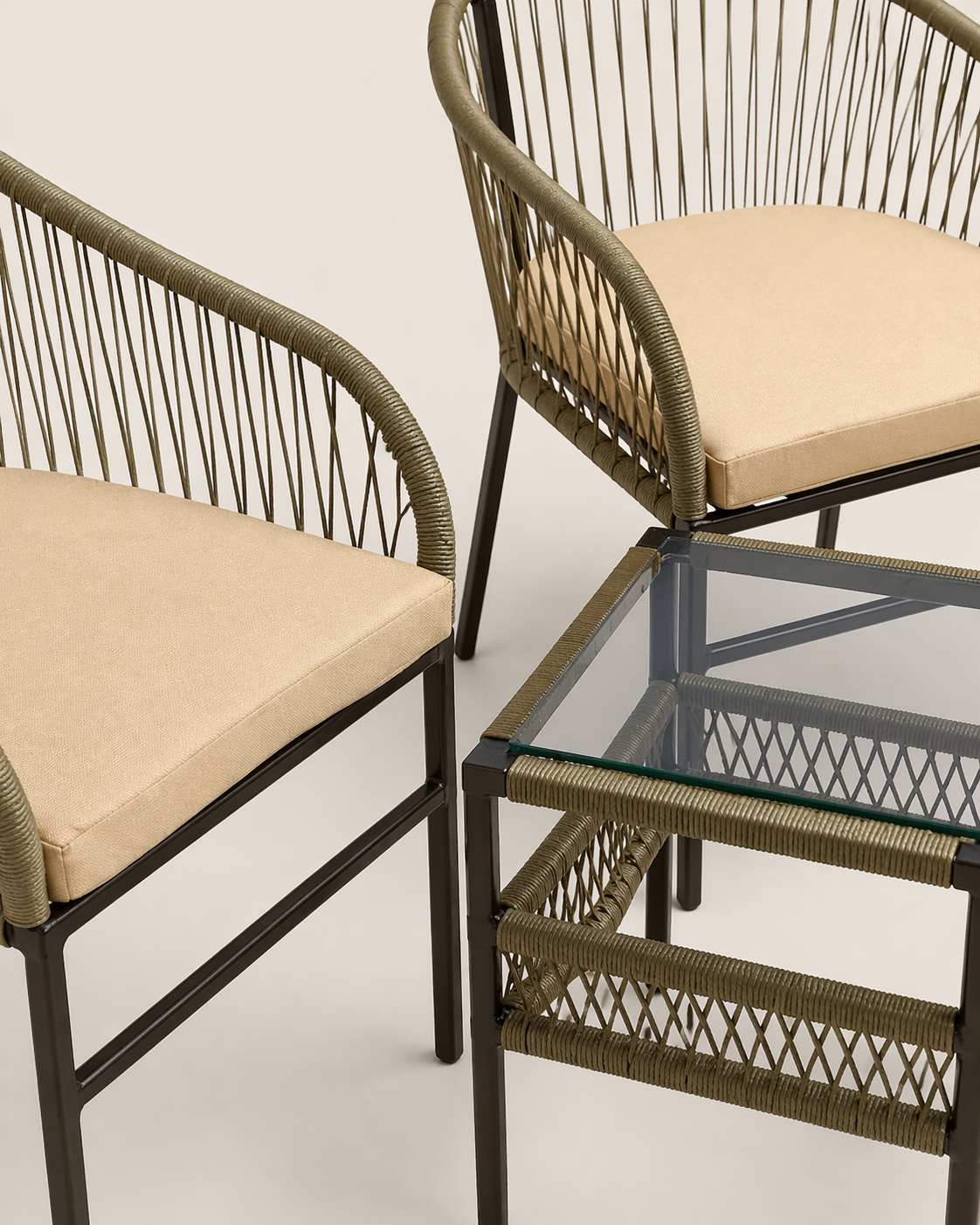 Dofina Outdoor Lounge Set | Kusi Weave — handcrafted African outdoor by Cate furniture  in Kenya (view 3)