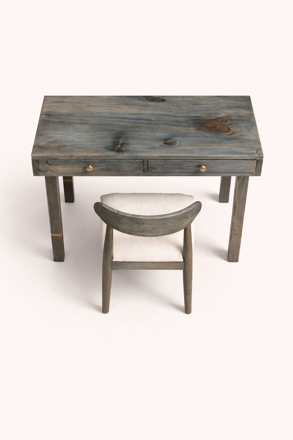 Sankofa Cypress Wood Desk & Chair Set — handcrafted African furniture by Cozy lifestyle furniture  in Kenya (view 3)