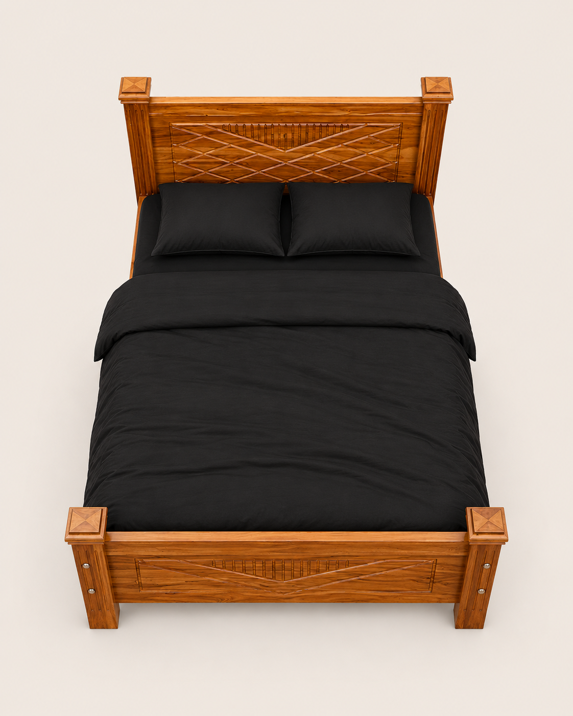 5 by 6 Msanzi Bed — handcrafted African furniture by Harries furniture  in Kenya