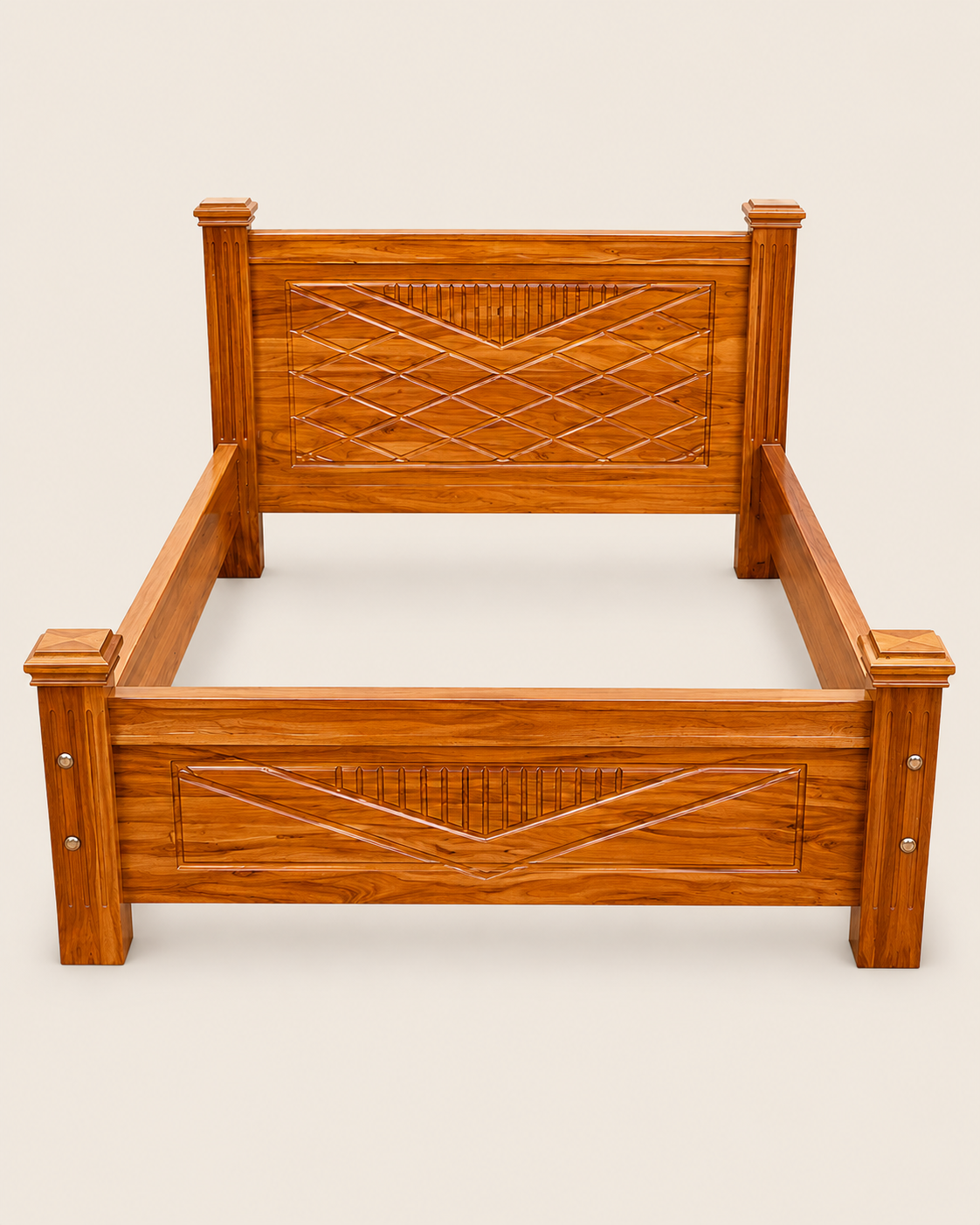 5 by 6 Msanzi Bed — handcrafted African furniture by Harries furniture  in Kenya (view 2)