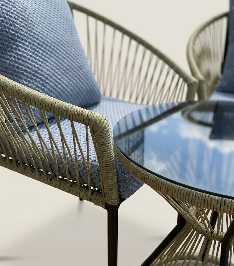 Nneka Bistro Set — handcrafted African outdoor by Marineimali393 in Kenya (view 3)