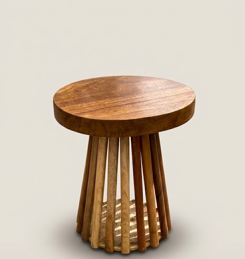 Aero Muringa Accent Table — handcrafted African furniture by Ekram furniture in Kenya
