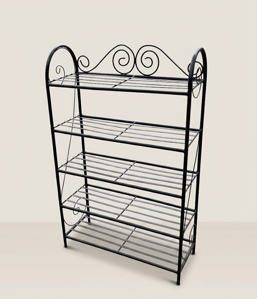 Eben Shoe Rack: Kizingo Hand-Forged Iron — handcrafted African furniture by Bambam enterprise  in Kenya (view 3)