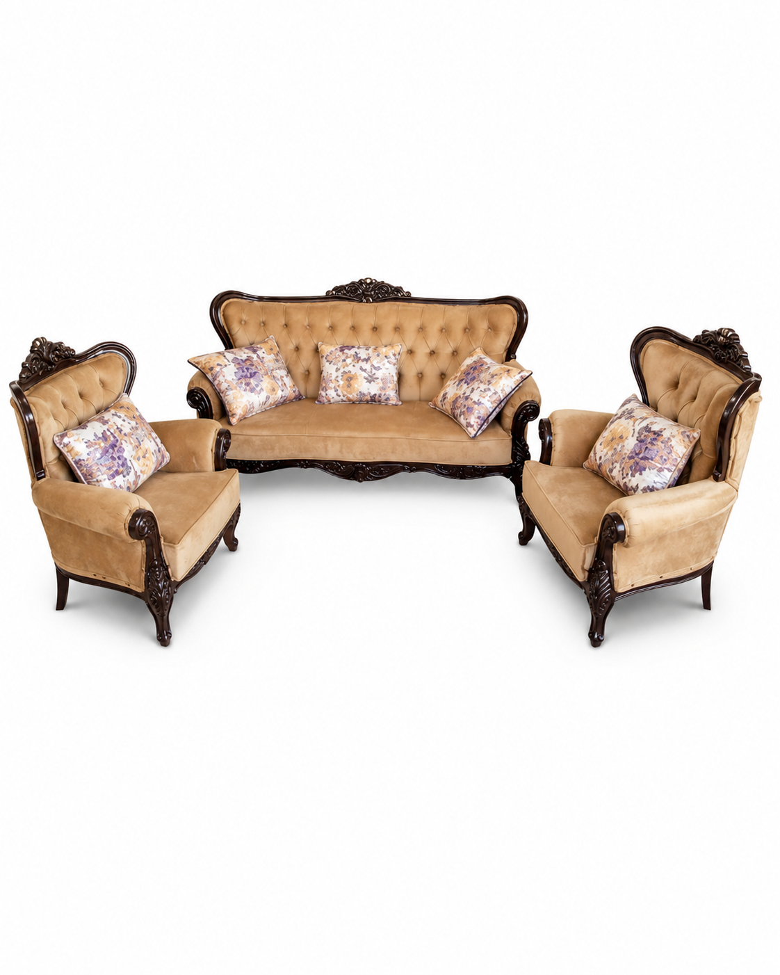 Fahari Classic Sofa Set — handcrafted African furniture by Impact in Kenya