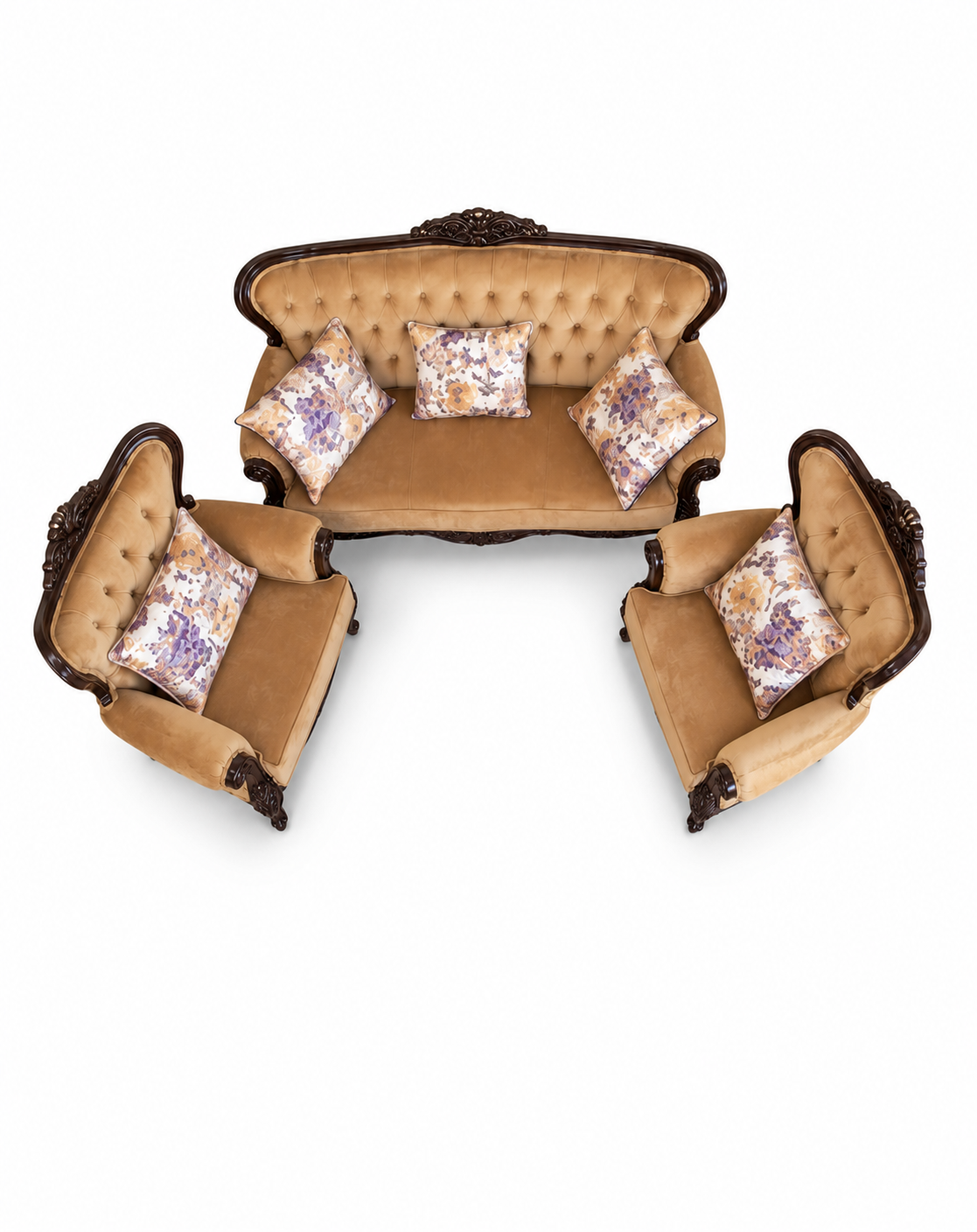 Fahari Classic Sofa Set — handcrafted African furniture by Impact in Kenya (view 2)