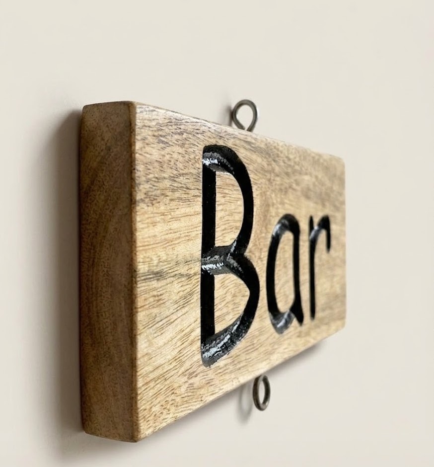 Efo Bar Sign — handcrafted African outdoor by Dankass Art and Signs  in Kenya (view 2)
