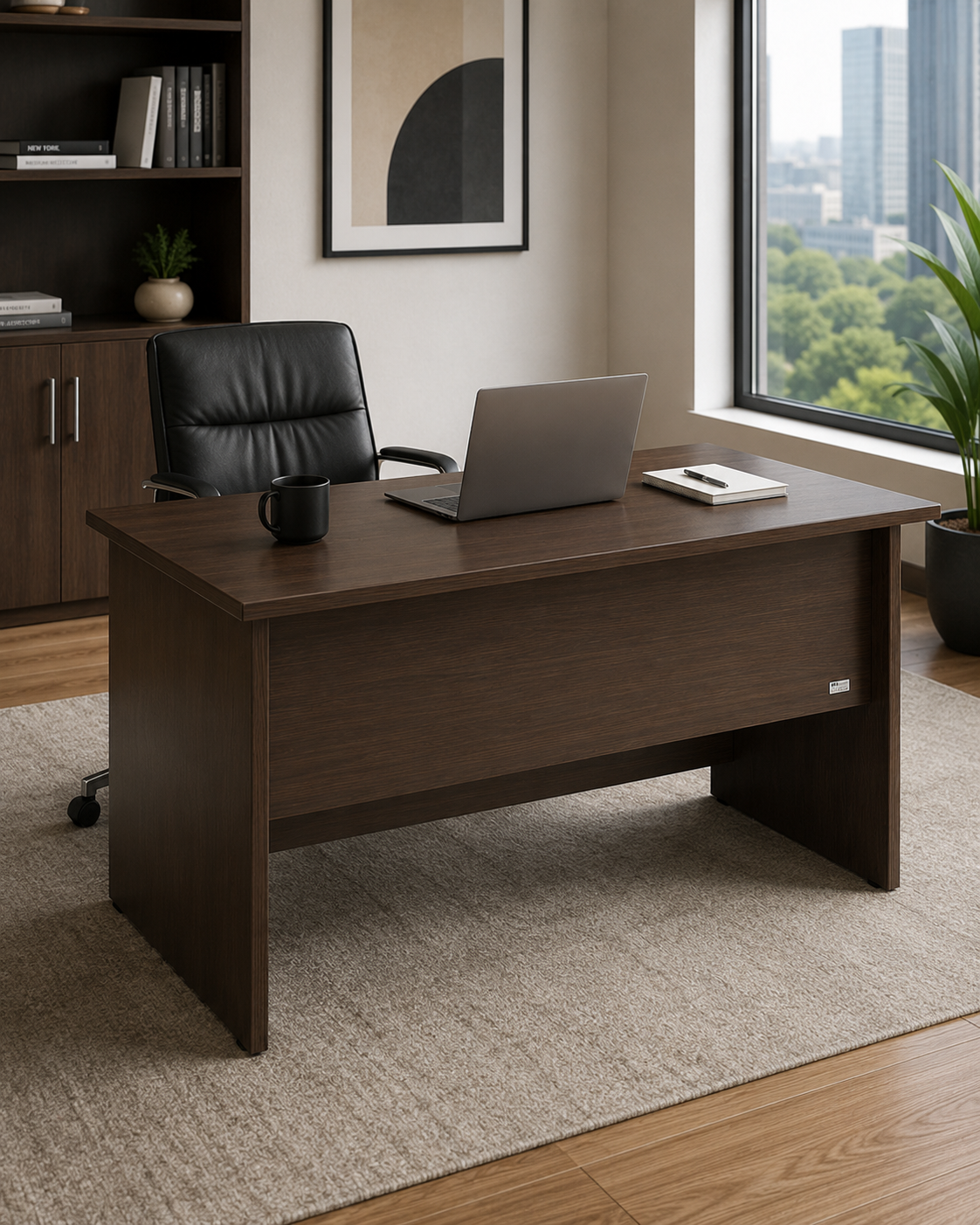 Imara Executive Office Desk — handcrafted African furniture by Ree furniture  in Kenya