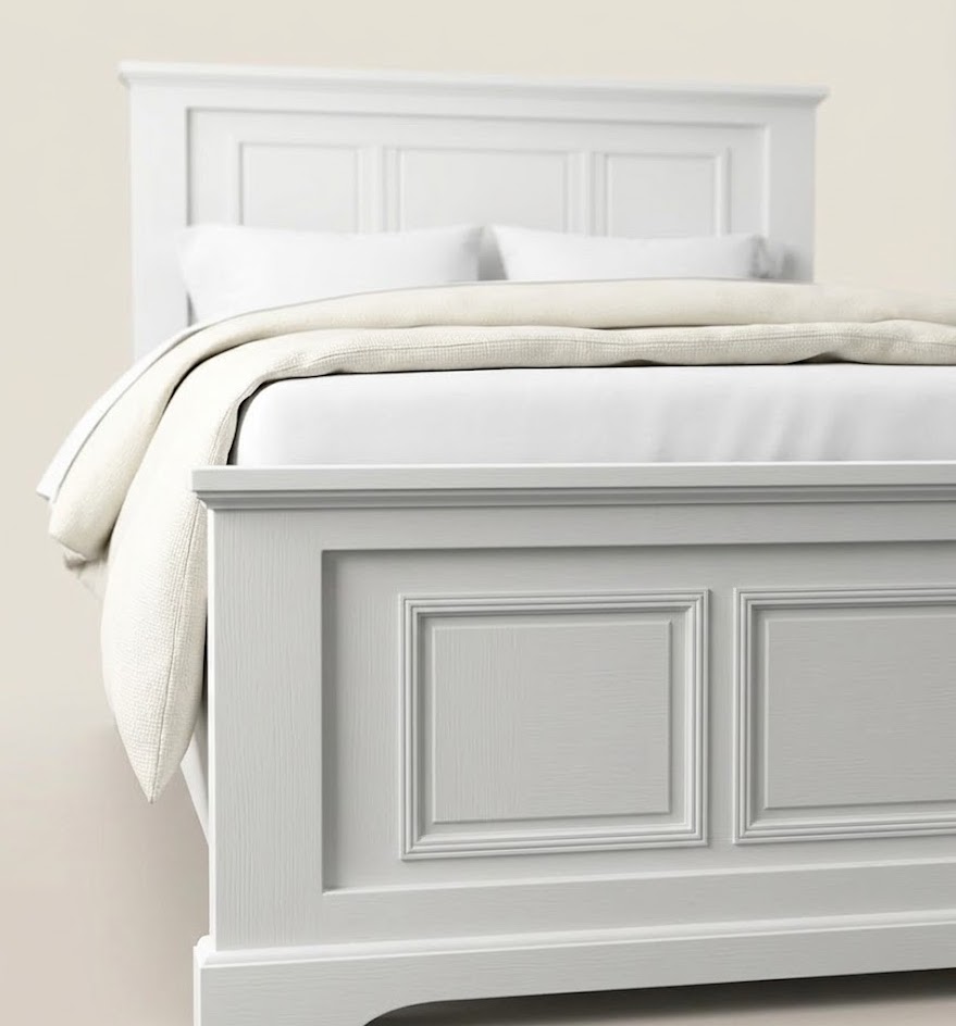 Mvumo 4*6 White Panel Bed — handcrafted African furniture by High point in Kenya (view 4)