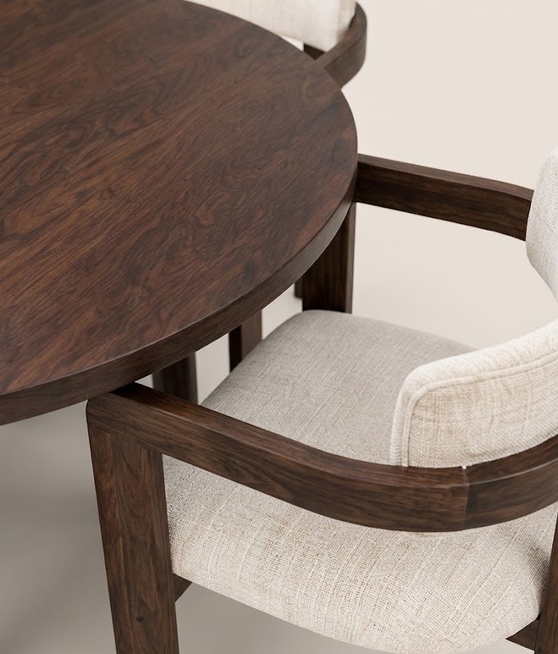 Bafra Dining Ensemble — handcrafted African furniture by Shelwood Furniture  in Kenya (view 3)