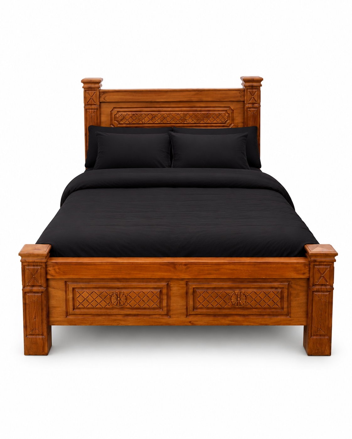 5 by 6 Zawadi Heritage Bed — handcrafted African furniture by PK interior furniture  in Kenya