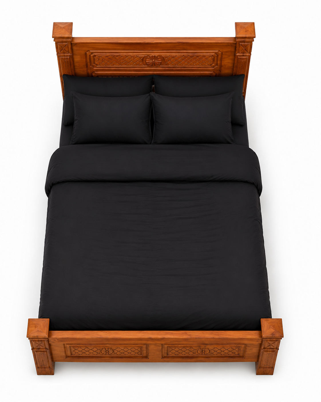 5 by 6 Zawadi Heritage Bed — handcrafted African furniture by PK interior furniture  in Kenya (view 2)