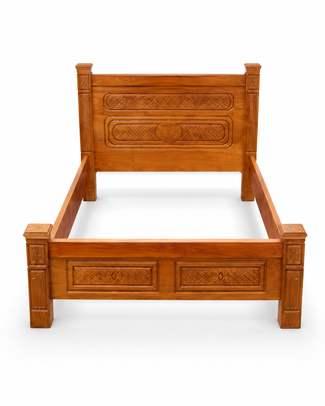 5 by 6 Zawadi Heritage Bed — handcrafted African furniture by PK interior furniture  in Kenya (view 3)