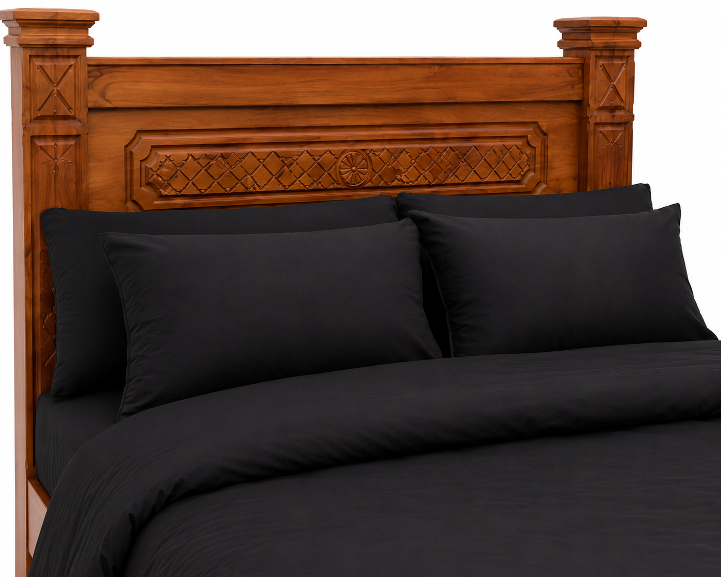 5 by 6 Zawadi Heritage Bed — handcrafted African furniture by PK interior furniture  in Kenya (view 4)
