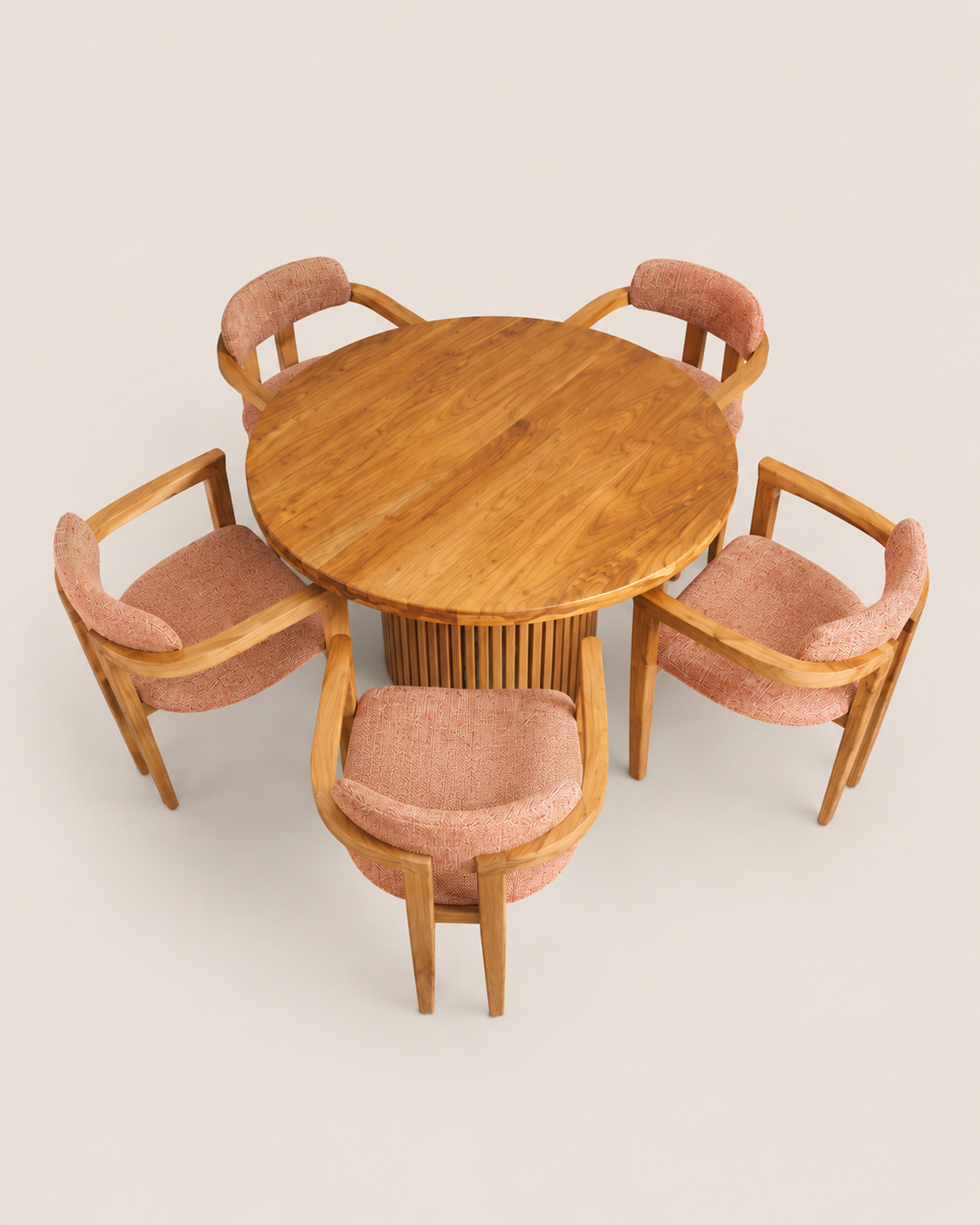 Funzi Dining Ensemble — handcrafted African furniture by Ekram furniture in Kenya (view 2)