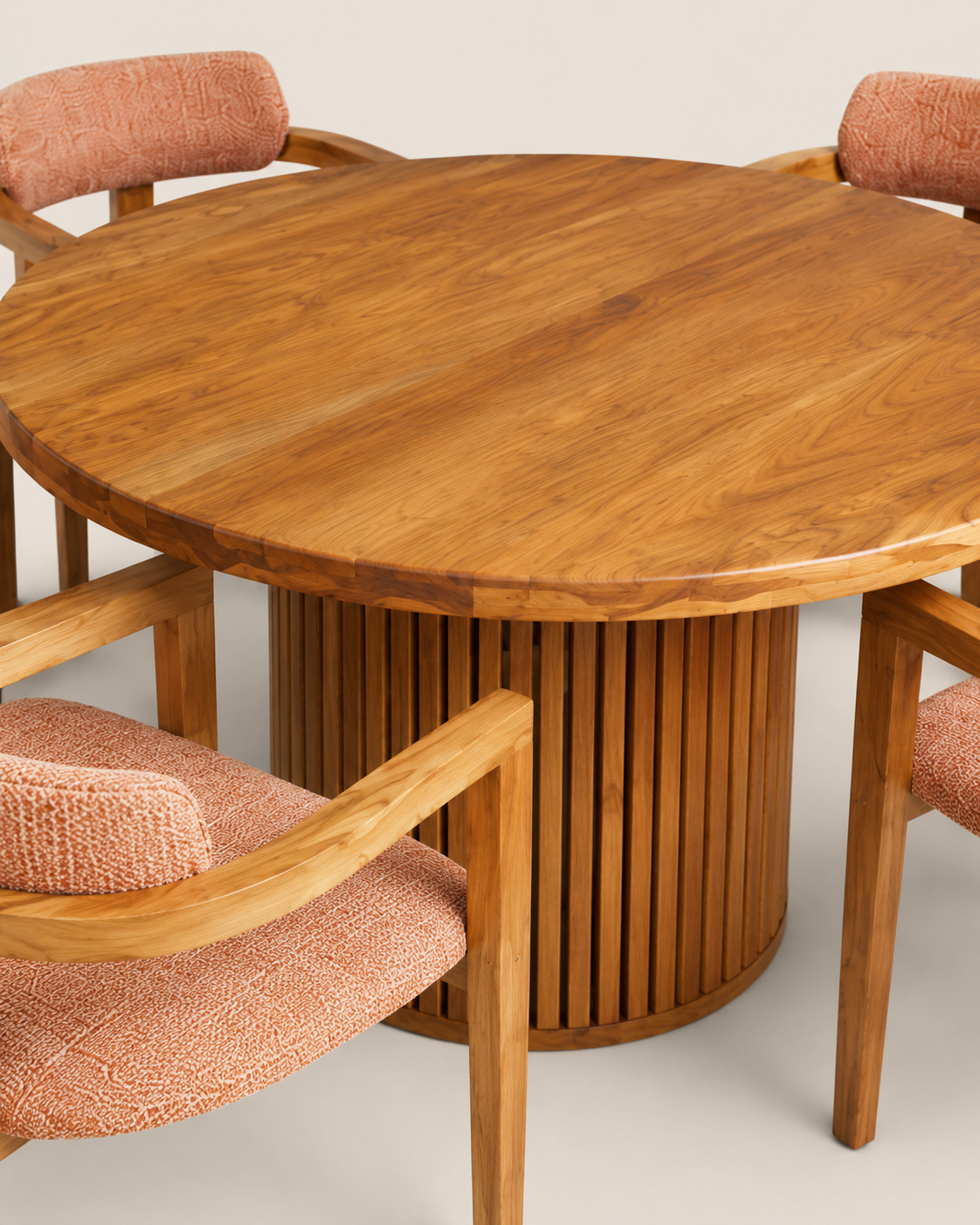 Funzi Dining Ensemble — handcrafted African furniture by Ekram furniture in Kenya (view 3)