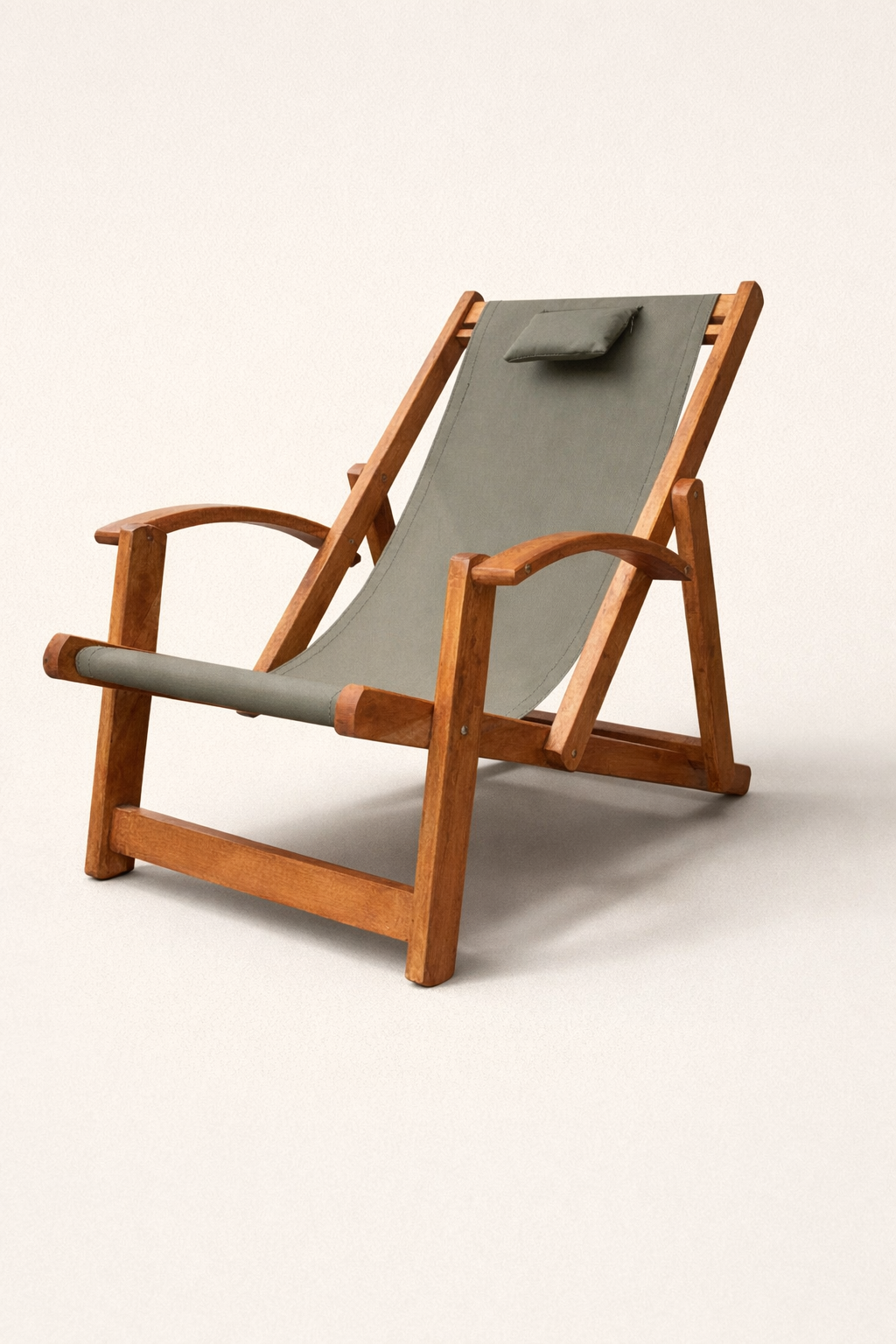 Uthabiti foldable lounge chair — handcrafted African outdoor by Akwalu Furniture  in Kenya