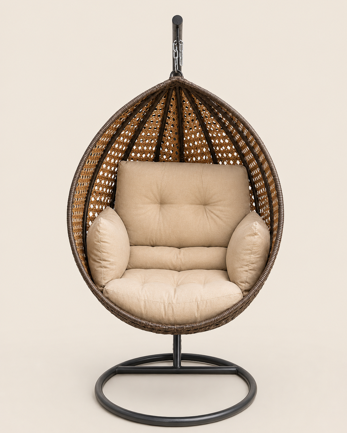 Oba Swing Chair — handcrafted African outdoor by Ekram furniture in Kenya