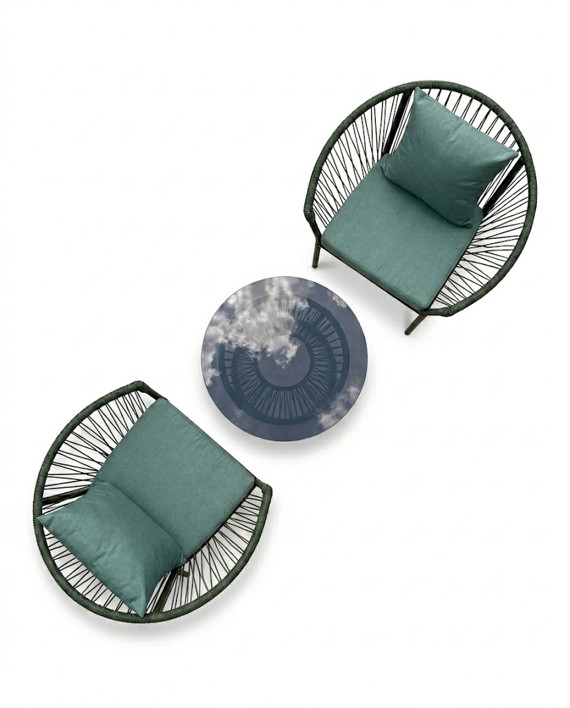 Mizani Green Balcony Seat — handcrafted African outdoor by JB.masaku in Kenya (view 3)