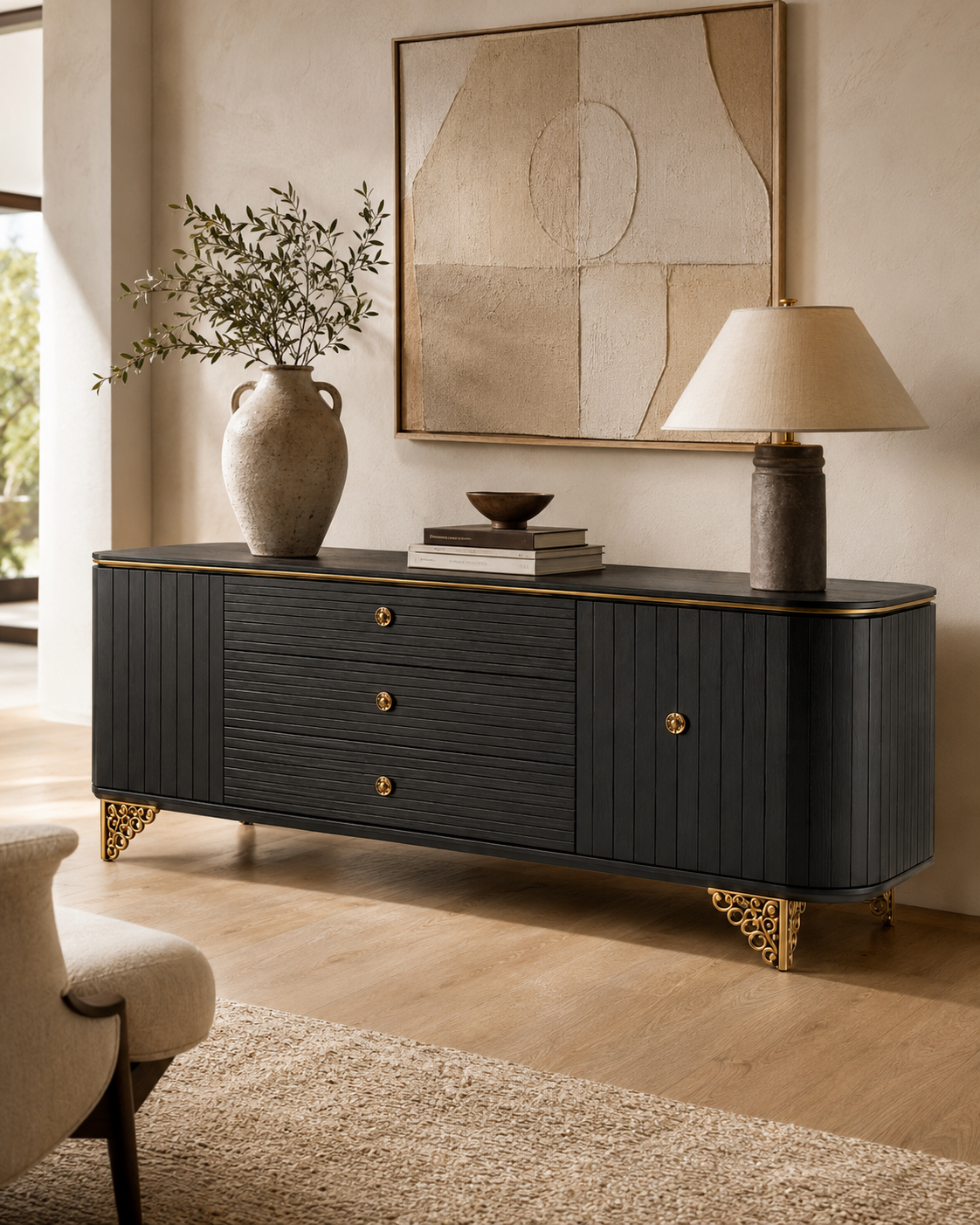 Feanzi Sideboard — handcrafted African furniture by Kena Furniture  in Kenya