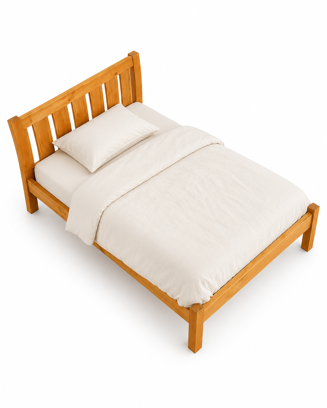 4 by 6 Keiyo Bed Frame — handcrafted African furniture by Mt Carmel  in Kenya