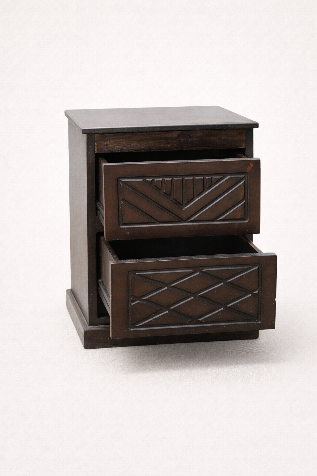 Shabaha Bedside drawer — handcrafted African furniture by Safi furniture  in Kenya (view 2)