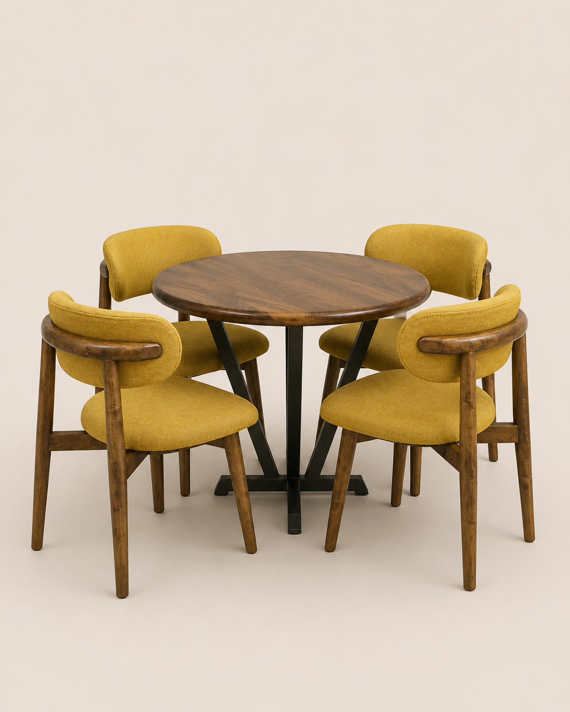 Fuata Dining Set — handcrafted African furniture by Homefelt furniture in Kenya