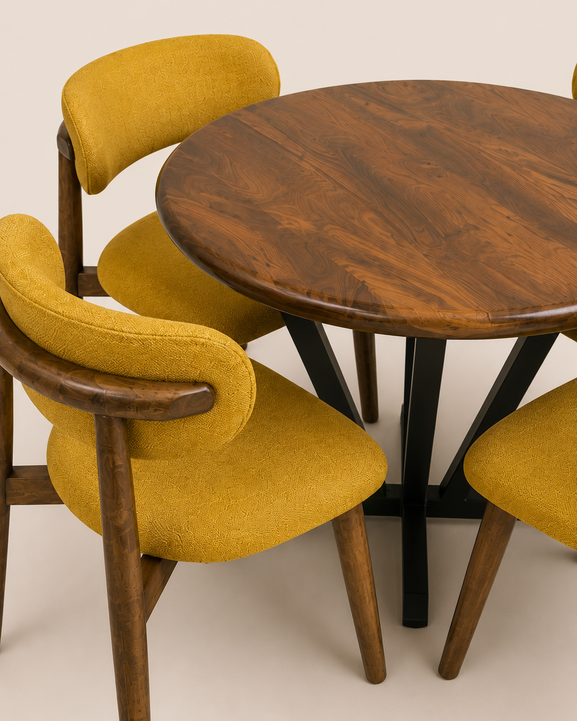 Fuata Dining Set — handcrafted African furniture by Homefelt furniture in Kenya (view 3)