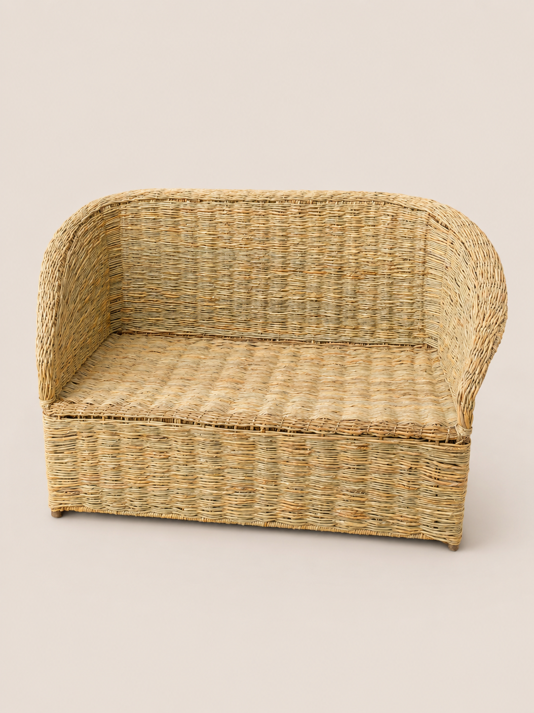 Faida Sisal Loveseat — handcrafted African furniture by Paruth  in Kenya