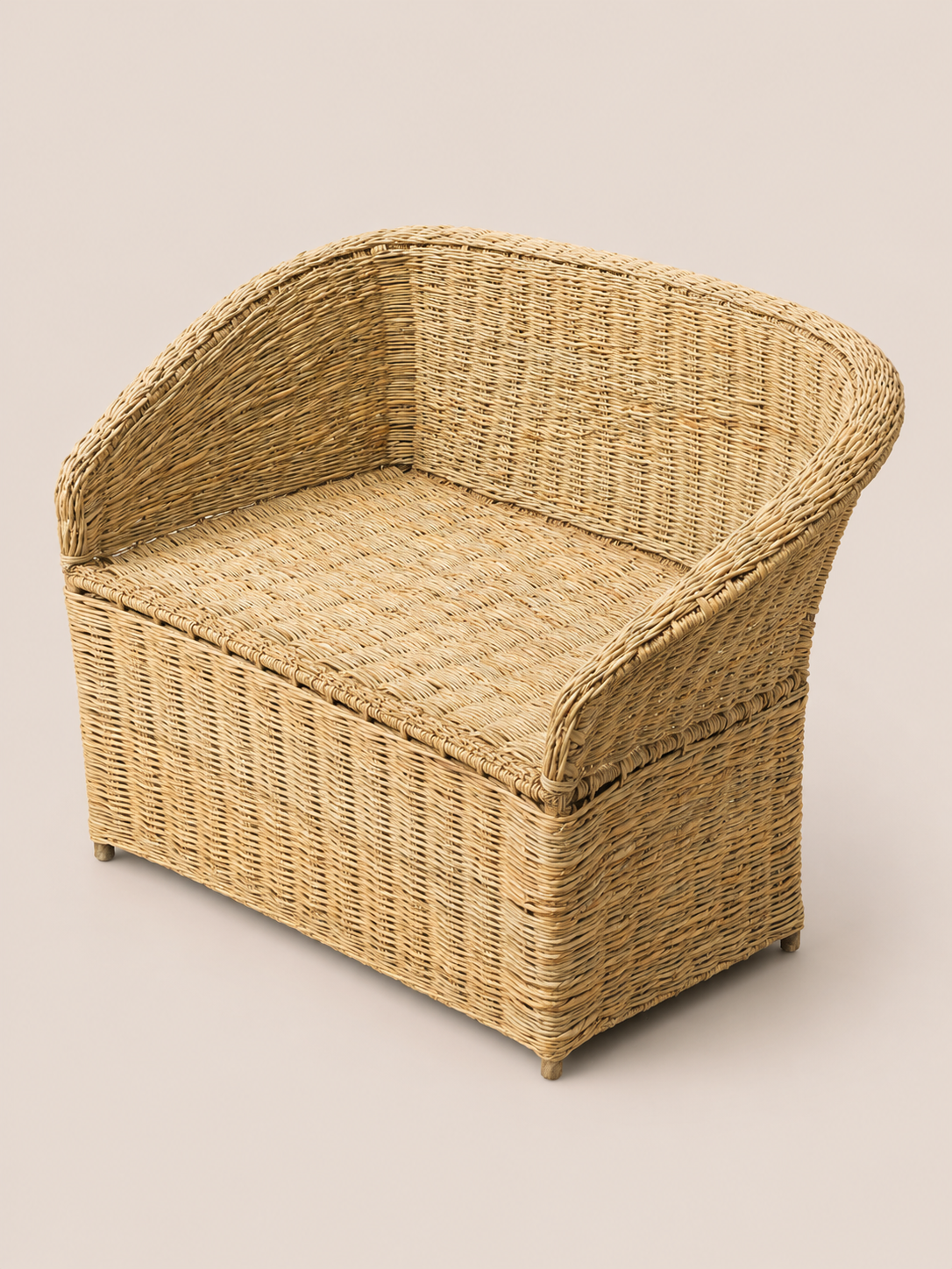 Faida Sisal Loveseat — handcrafted African furniture by Paruth  in Kenya (view 2)