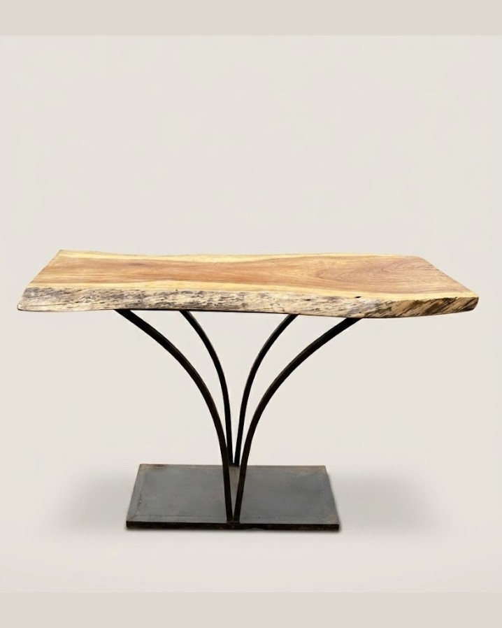 Nneka Live-Edge Console Table — handcrafted African furniture by Natural art furniture  in Kenya (view 2)