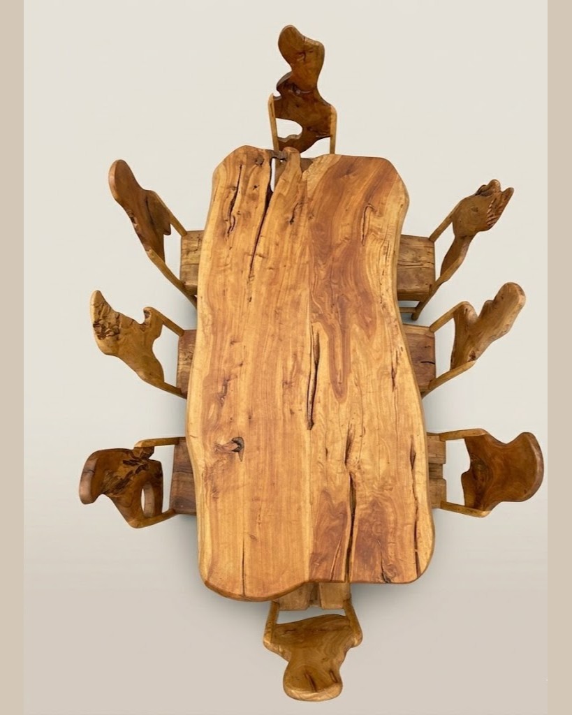 Kaya Custom Dining Set — handcrafted African furniture by Natural art furniture  in Kenya (view 3)