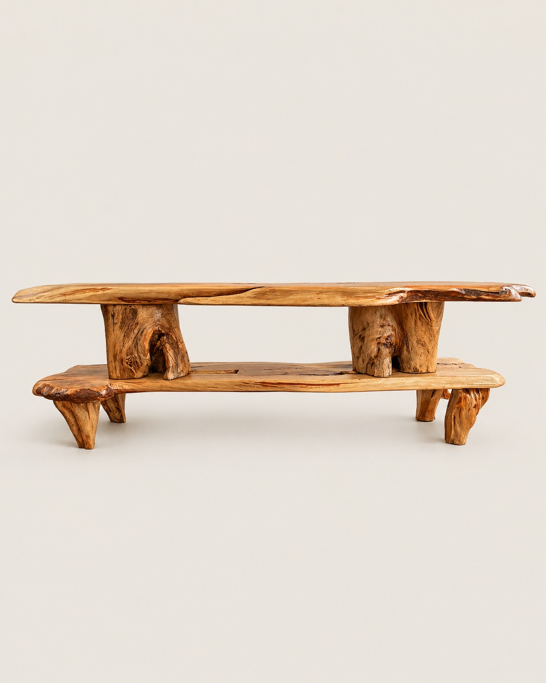 TV Stand Kizingo Console — handcrafted African furniture by Natural art furniture  in Kenya (view 2)