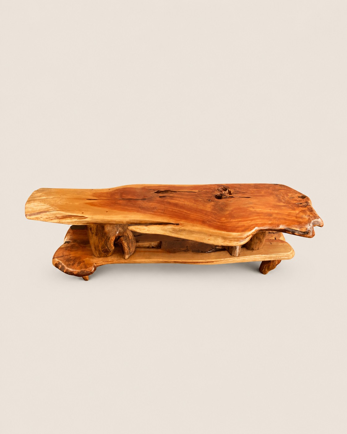 TV Stand Kizingo Console — handcrafted African furniture by Natural art furniture  in Kenya (view 3)