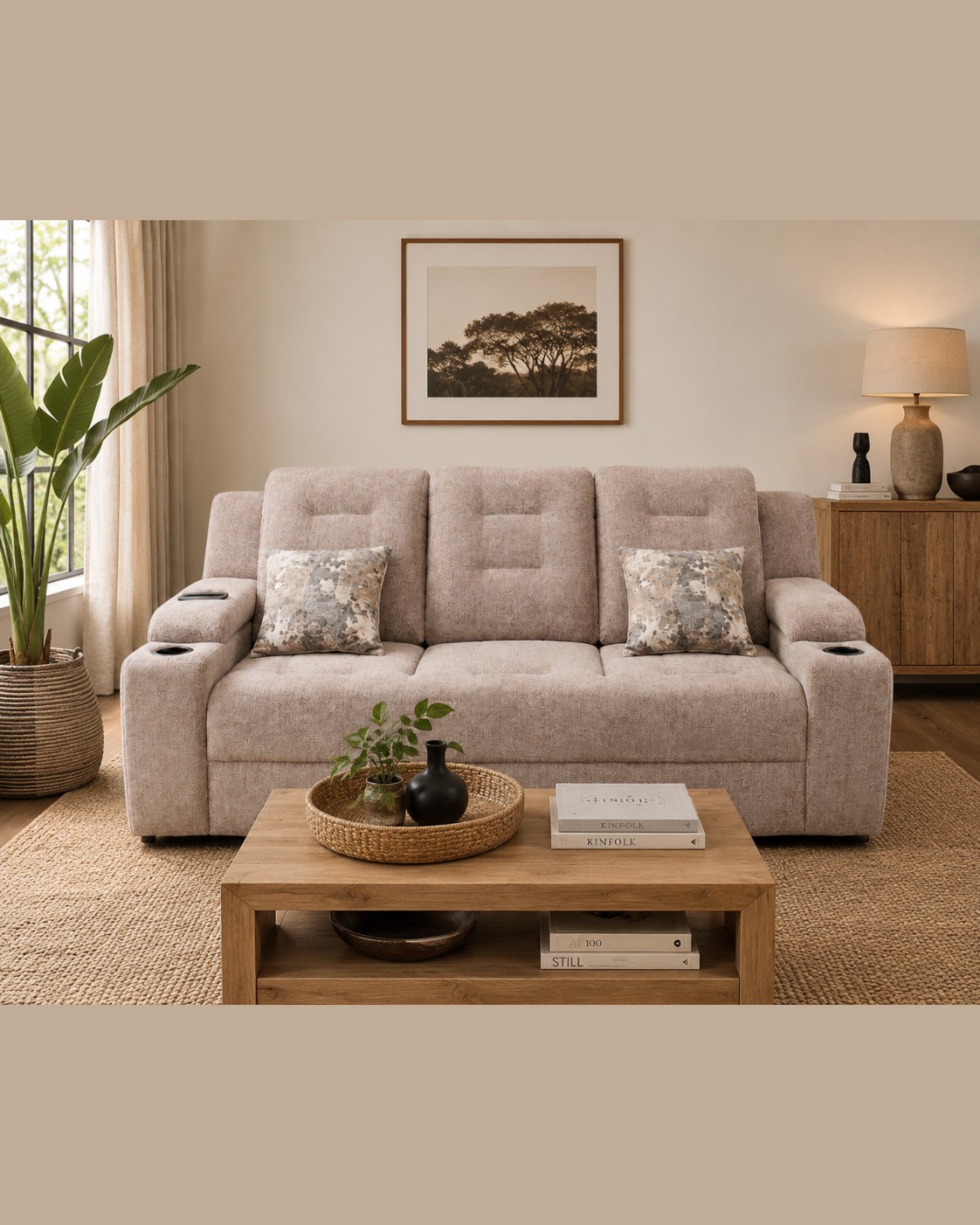 7 Seater Lounge Sofa — handcrafted African furniture by Tushauriane furniture  in Kenya