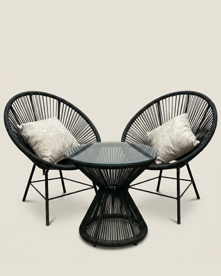 Chekeni Balcony Set Loungers — handcrafted African outdoor by Mt sinai in Kenya (view 2)