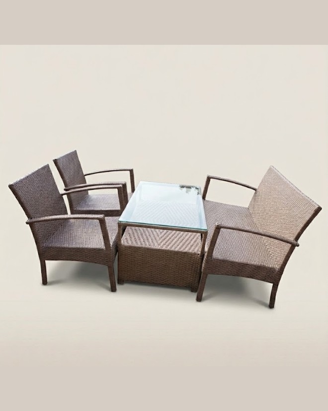 Chiniyasa Rattan & Metal Accent Table — handcrafted African furniture by WinStar rattan  in Kenya (view 2)