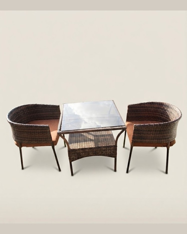 Adala Bistro Set — handcrafted African outdoor by Tajil furniture  in Kenya