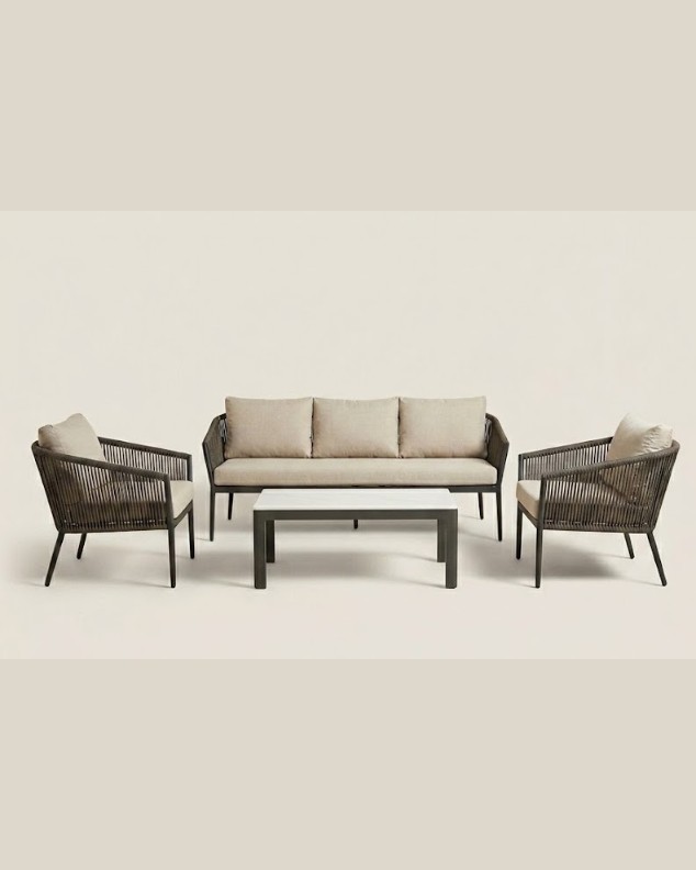 Foan Patio Lounge Set — handcrafted African outdoor by Lifestyle Furniture  in Kenya