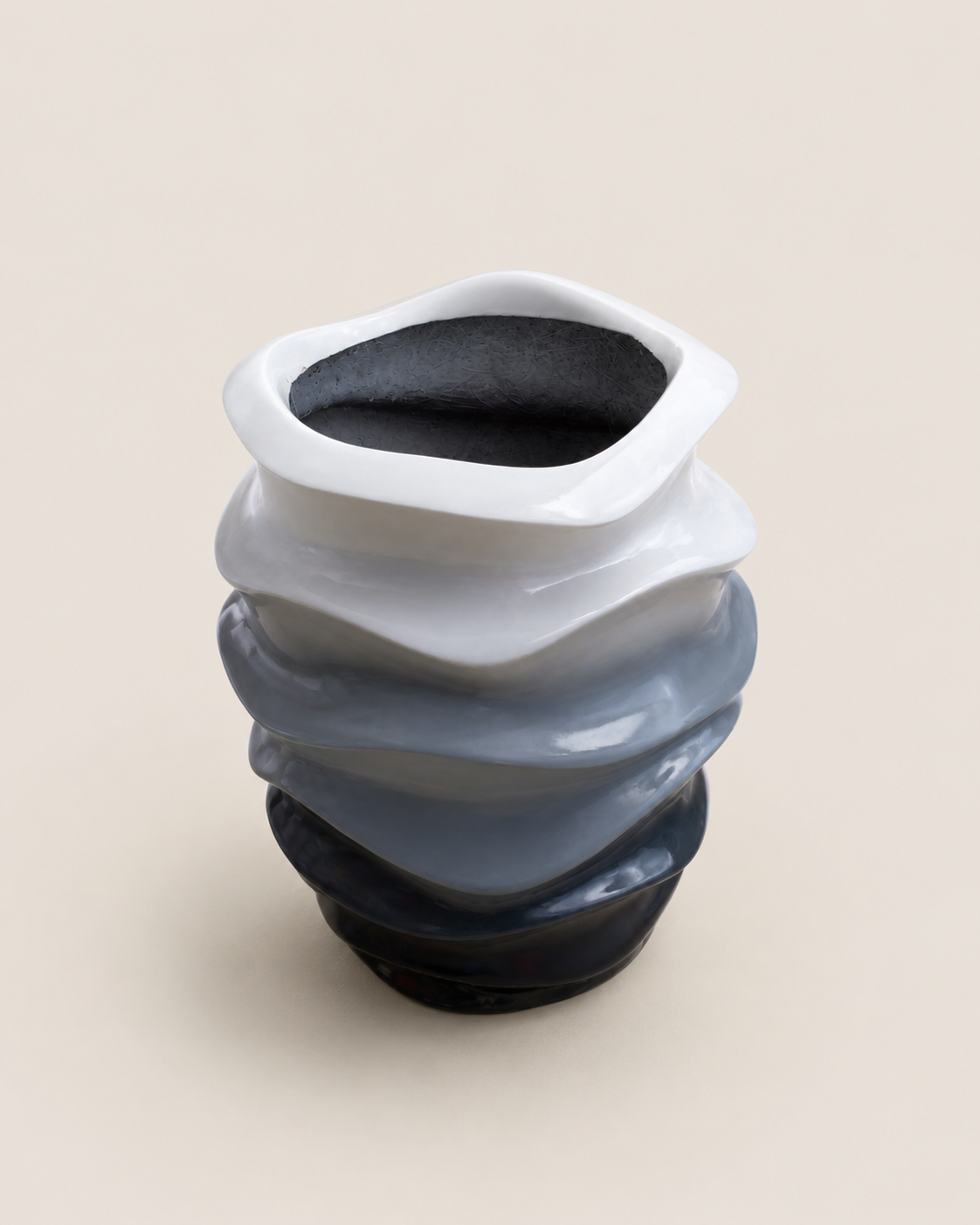 Fifo Ribbed Outdoor Planter — handcrafted African outdoor by John fiberglasspots in Kenya (view 2)