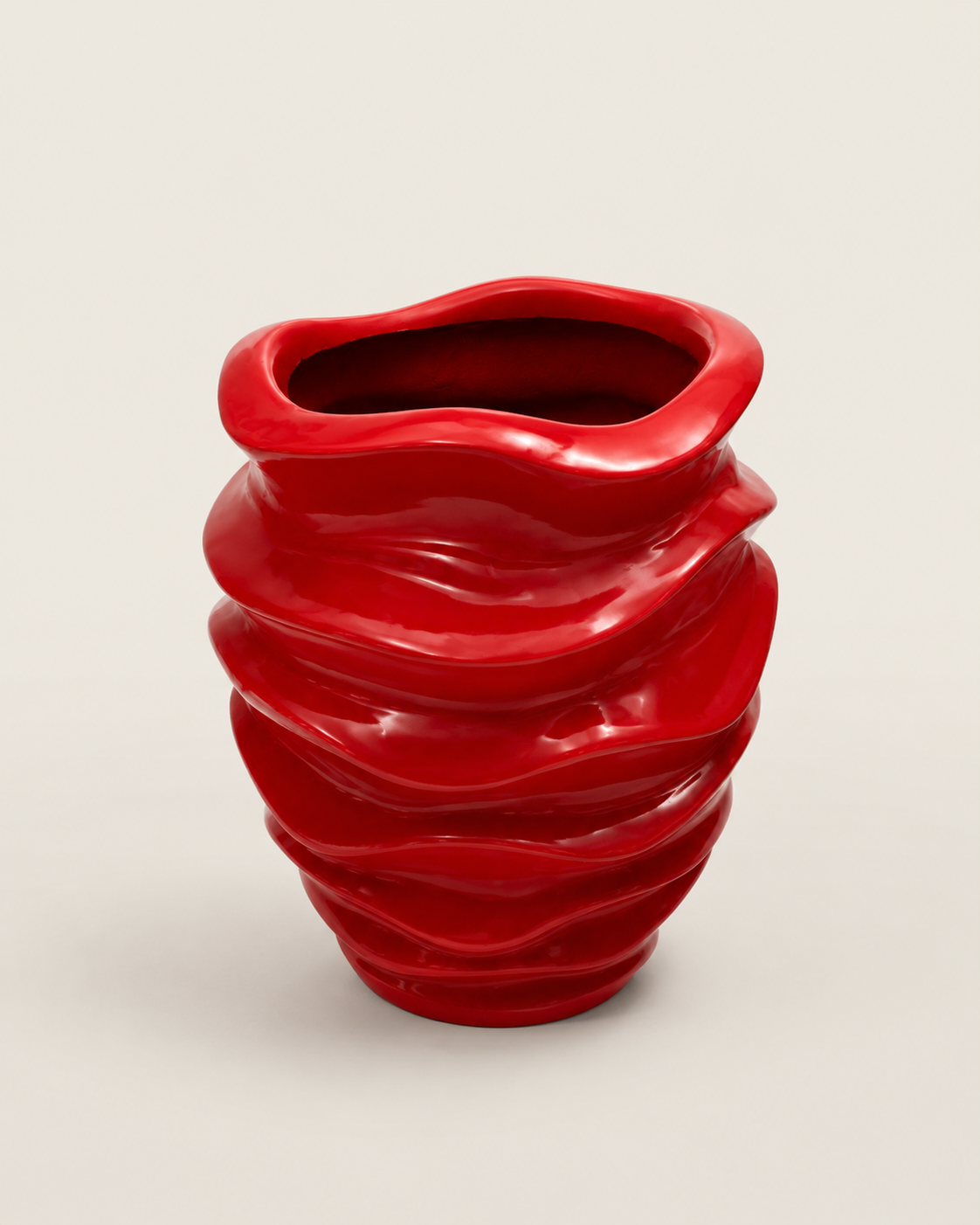Fifo Ribbed Outdoor Planter — handcrafted African outdoor by John fiberglasspots in Kenya (view 5)