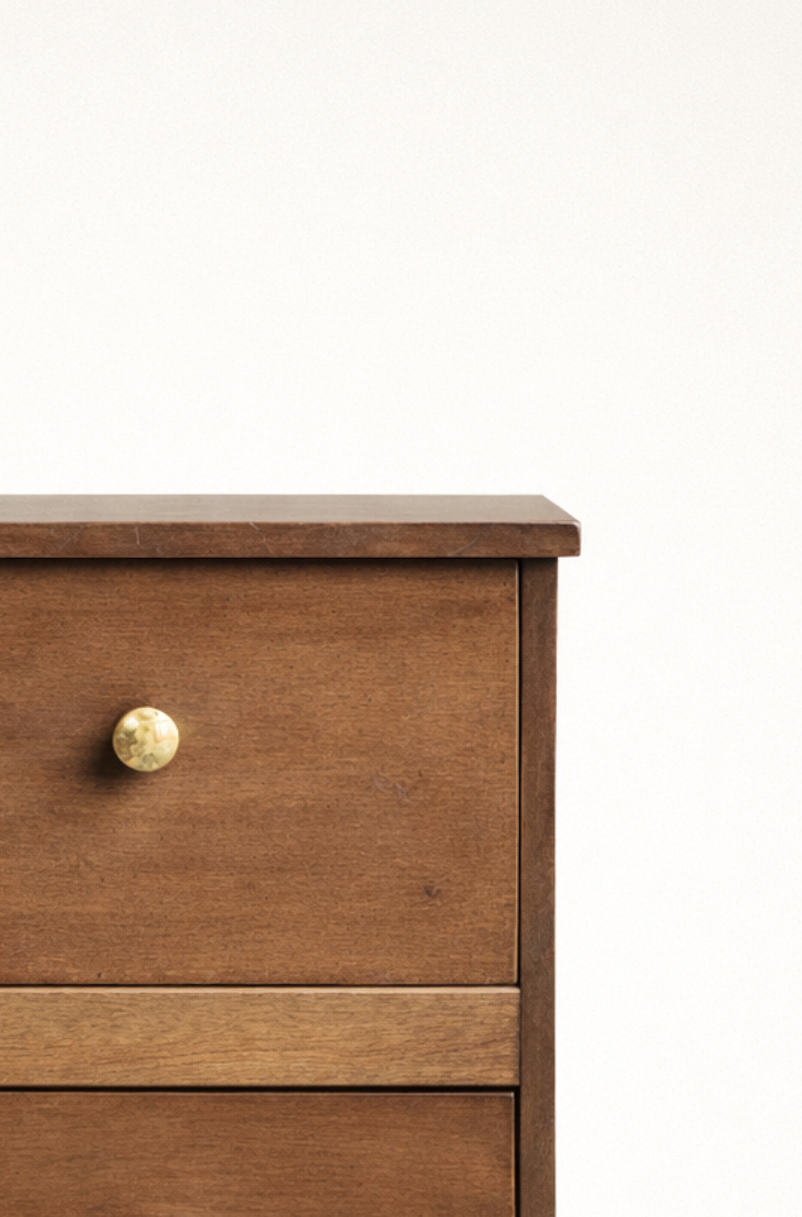 Jua Mahogany Sidebed Drawer — handcrafted African furniture by Joyvern Neema furniture  in Kenya (view 3)