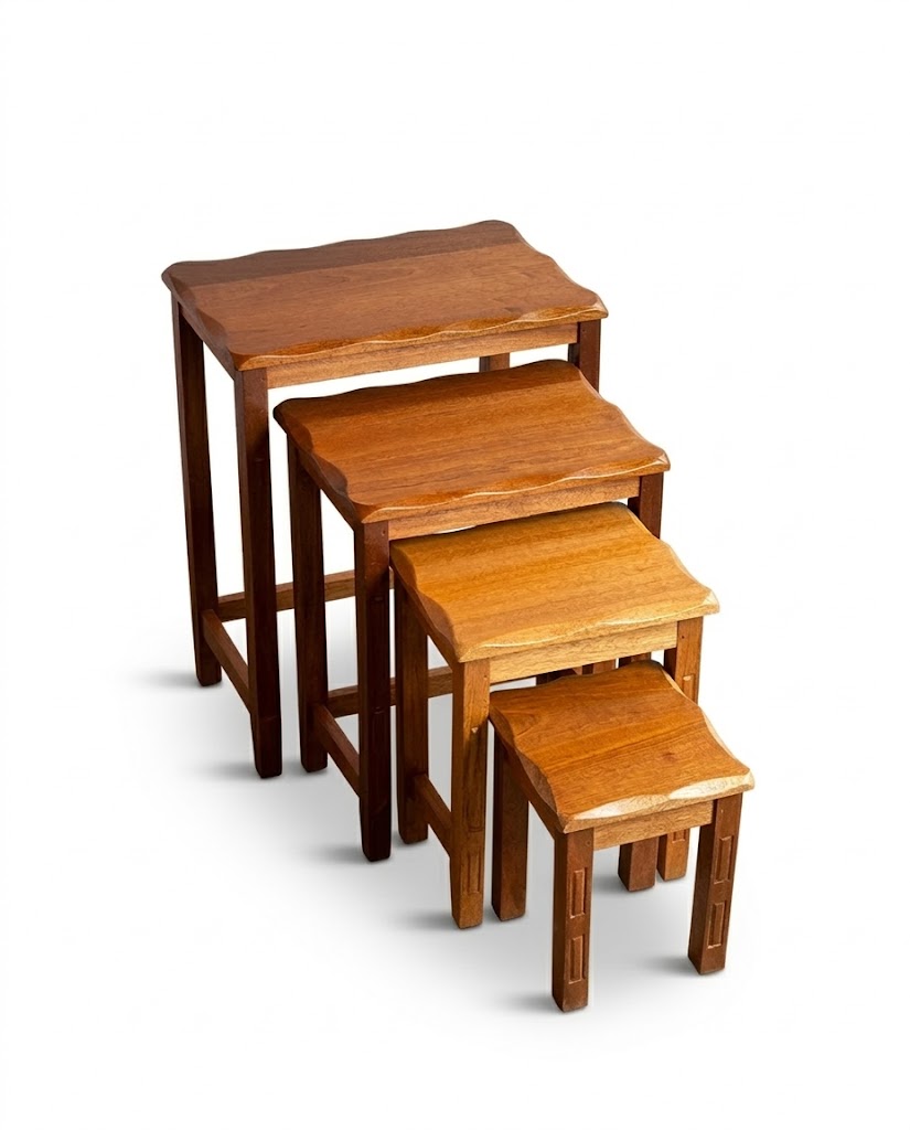 Mizani Nest of Stools — handcrafted African furniture by Sherriff furniture's  in Kenya