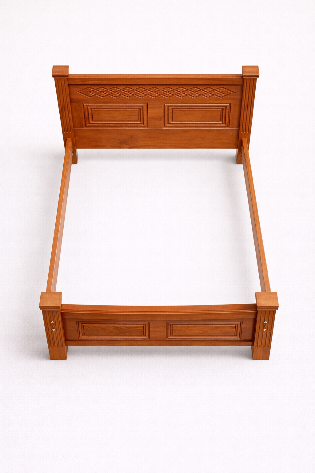 Jua Mahogany Bed 5 by 6 — handcrafted African furniture by Kenyatta furniture in Kenya (view 2)
