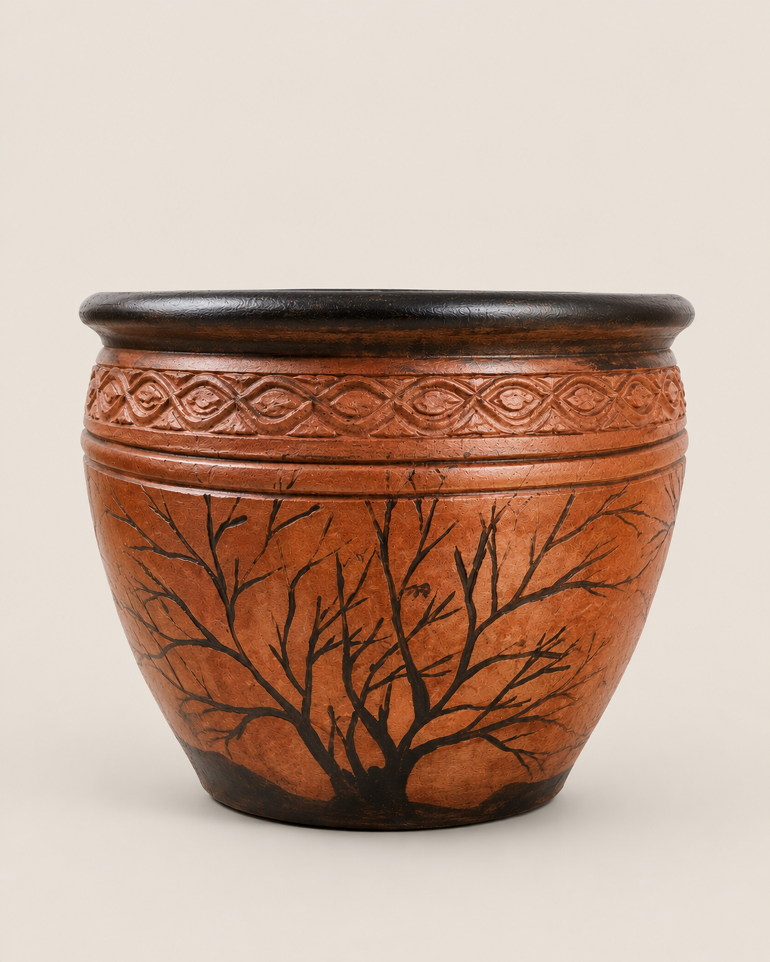 Bafana Clay Tree Planter — handcrafted African outdoor by Beauty flower makers in Kenya