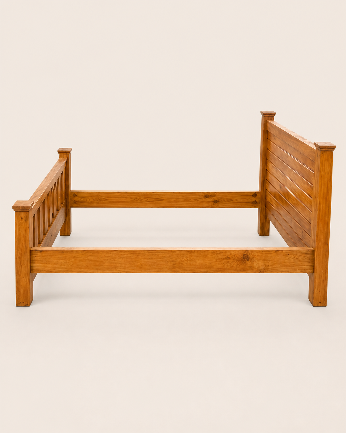 4 by 6 Msasa Modern Bed — handcrafted African furniture by Peter furniture  in Kenya (view 2)