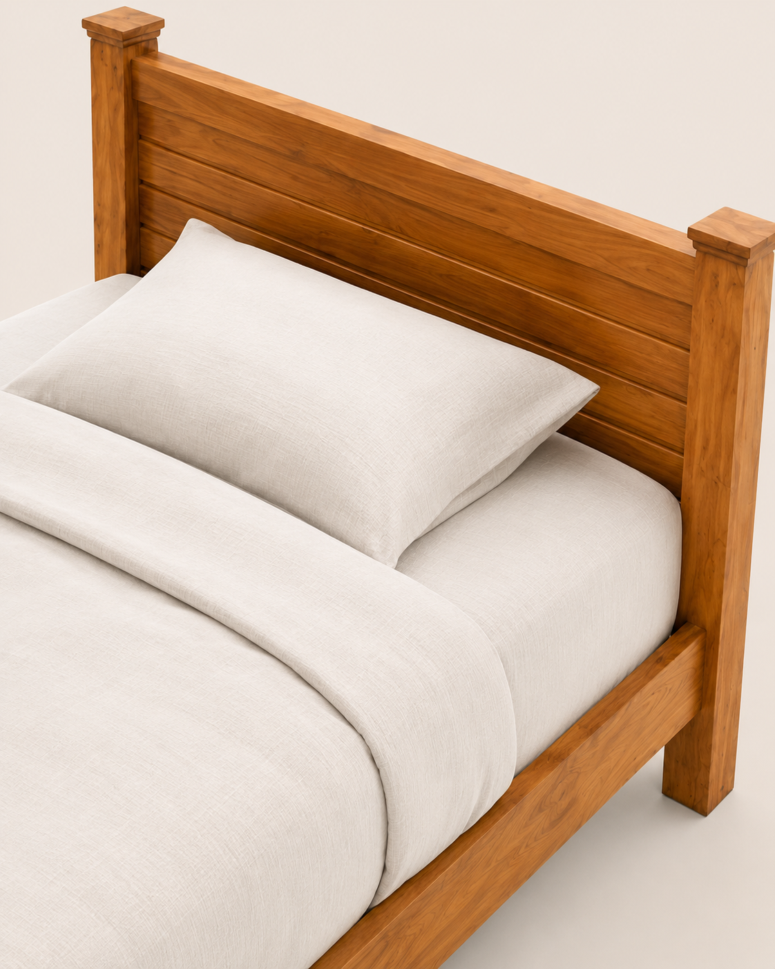 4 by 6 Msasa Modern Bed — handcrafted African furniture by Peter furniture  in Kenya (view 3)