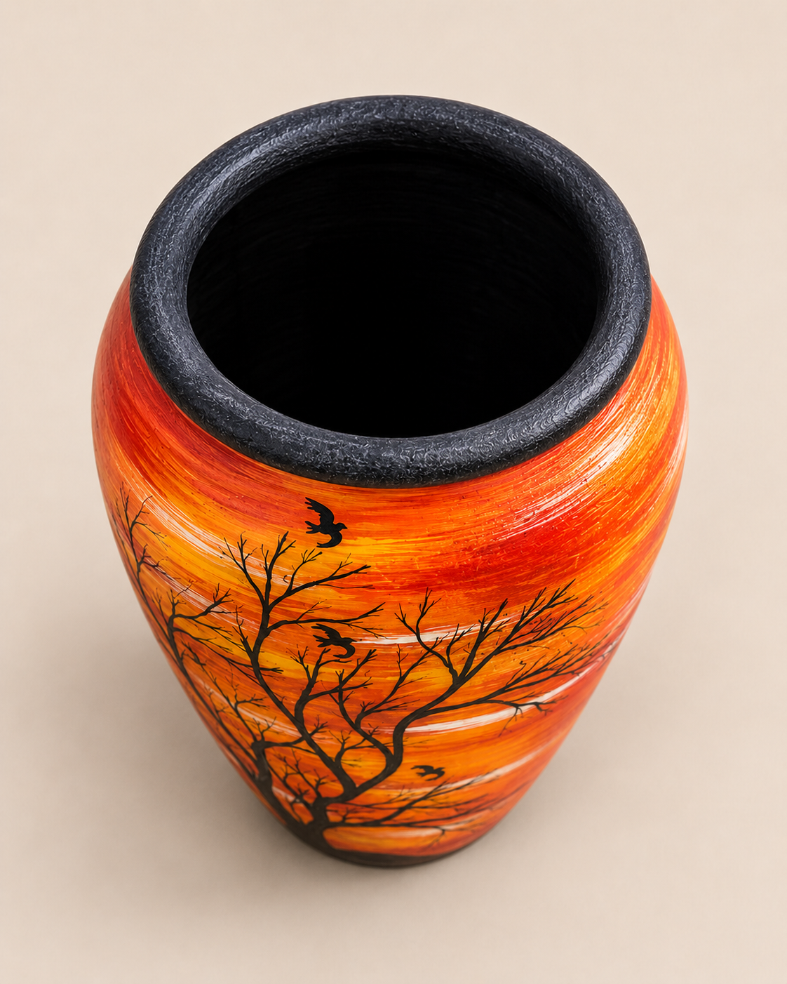 Dondo Sunset Urn — handcrafted African outdoor by Beauty flower makers in Kenya (view 2)