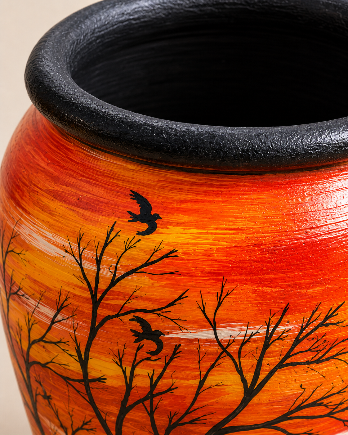 Dondo Sunset Urn — handcrafted African outdoor by Beauty flower makers in Kenya (view 3)